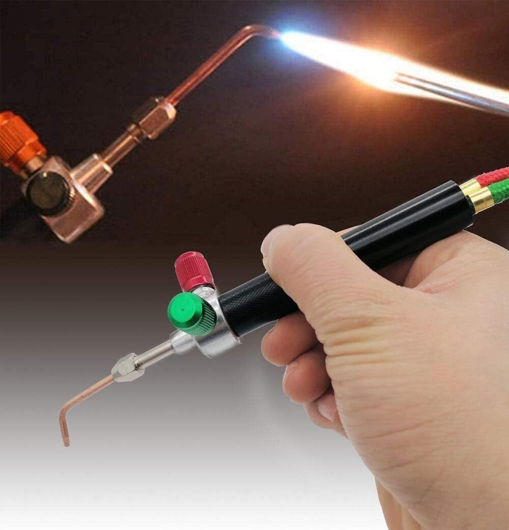 Mini Gas Little Torch Soldering Welding Gun Kit With 5 Tips fit for Hoses Jewelry Repair And Construction, Hobbyists, Crafts