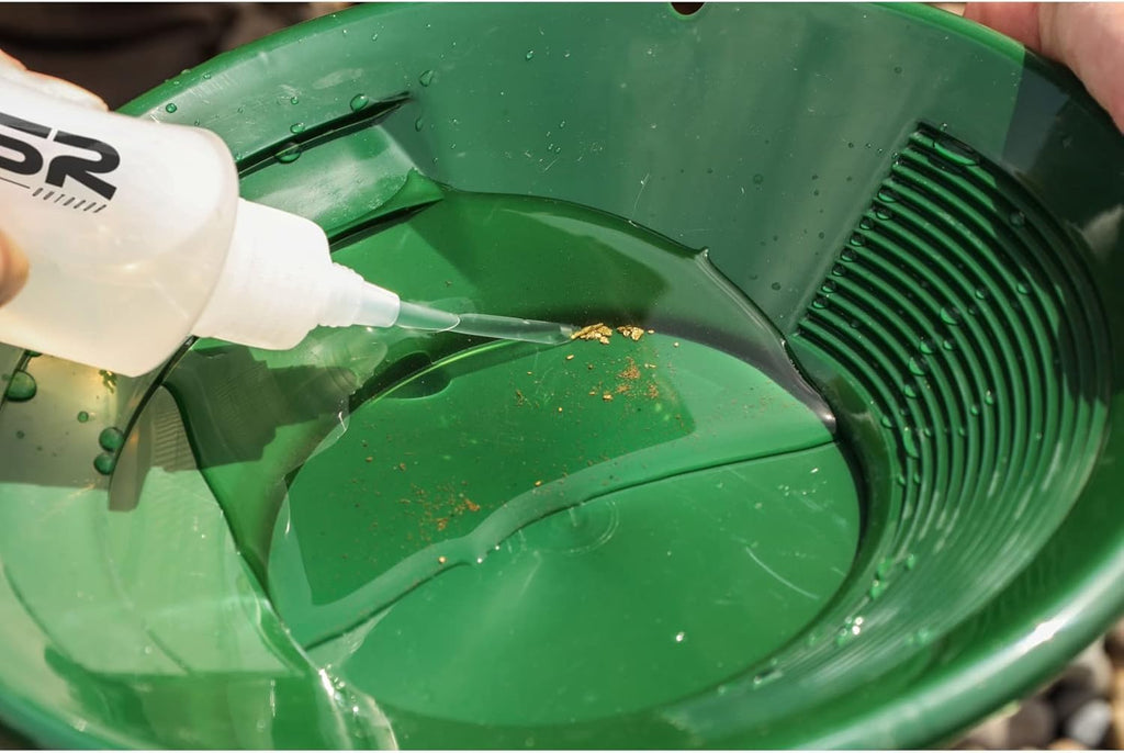 ASR Outdoor Gold Panning Kit with Paydirt Beginner Prospecting Equipment 6pc, Green
