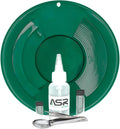 ASR Outdoor Gold Pan Gold Prospecting Beginners Kit, Collection Tools, 5 Piece Green