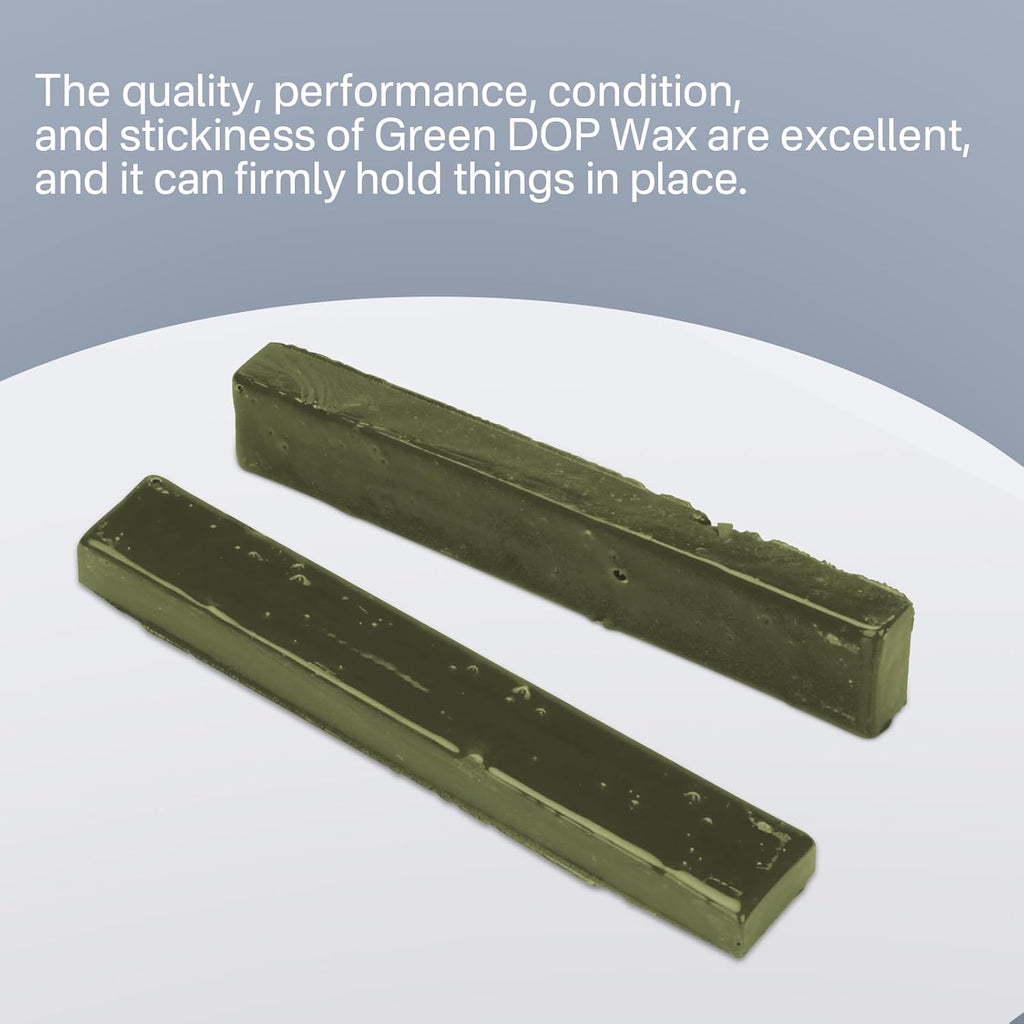 DOP Wax Fit for Lapidary Cabachon Forming Cutting and Polishing Versatile (Green DOP Wax-4P) | Polishing Versatile 4 Packs