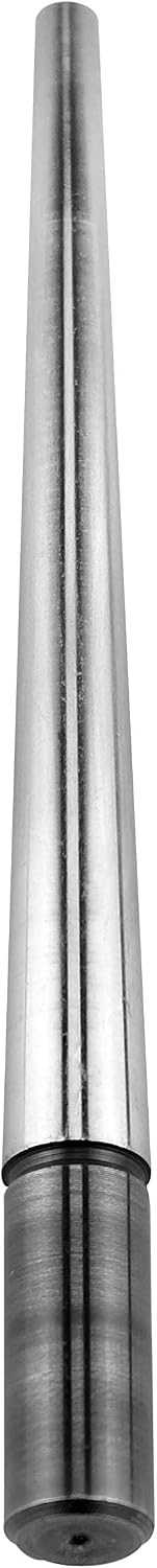SE 13-Inch Polished Steel Ring Mandrel - Marked 1 to 16 US Sizes, Ungrooved, with Knurled Handle for Jewelry Making and Sizing - JT-SP2