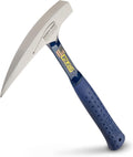 ESTWING Rock Pick - 22 oz USA Made Geology Hammer with Pointed Tip & Shock Reduction Grip - E3-22P
