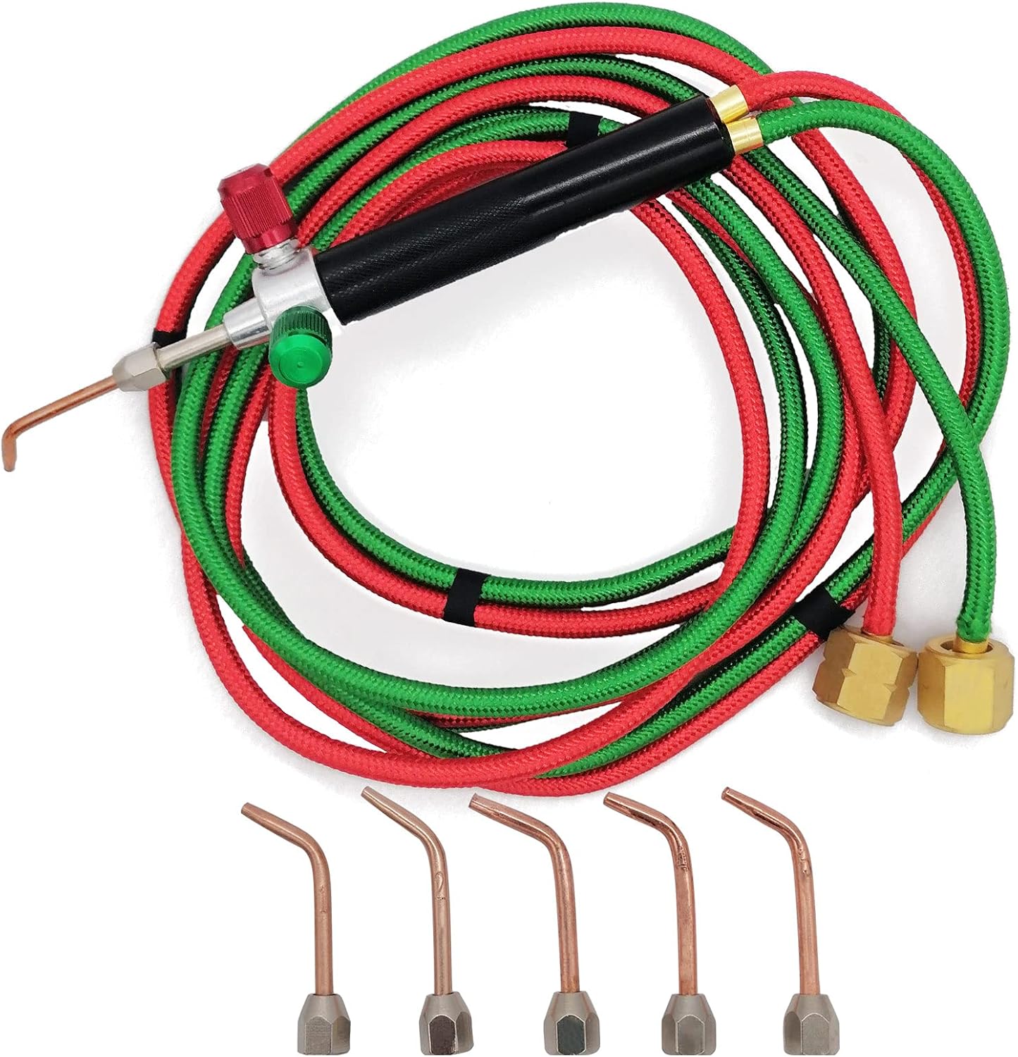 Mini Gas Little Torch Soldering Welding Gun Kit With 5 Tips fit for Hoses Jewelry Repair And Construction, Hobbyists, Crafts