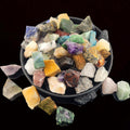 5.4lb Bulk Natural Rocks for Tumbling,Rocks Minerals Collections Raw Crystals Rough Stones for Polishing Gemstones Crystals and Healing Stones for Wicca Reiki (110-130pcs)
