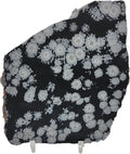 Snowflake Obsidian, slab, cabbing rough, R-5948