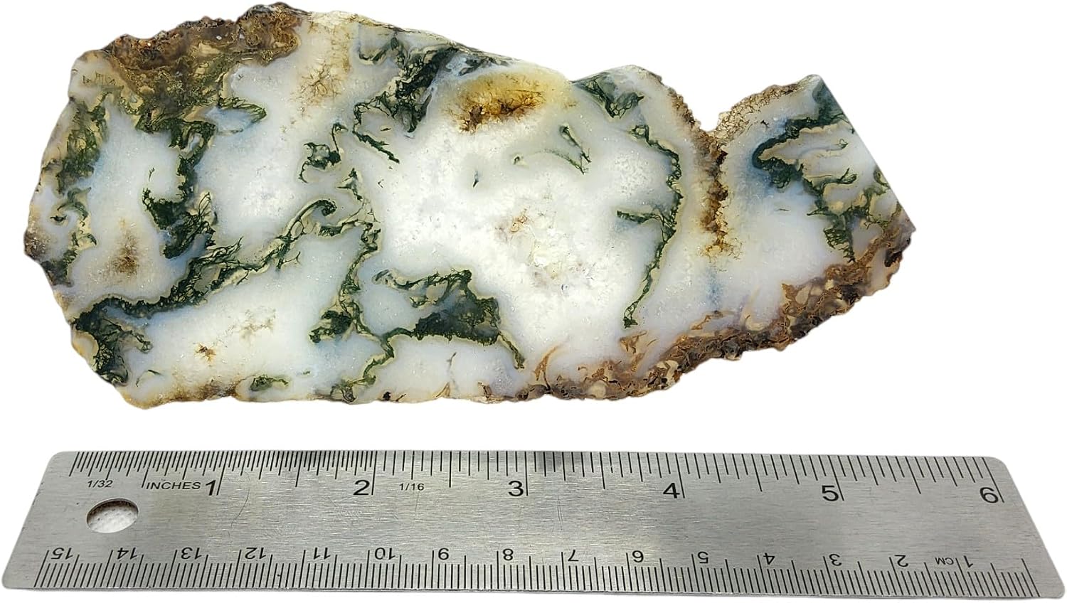 Moss Agate, Slab, cabbing Rough, Lapidary, #R-6875