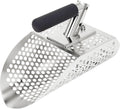 Sand Scoop for Metal Detecting, Metal Detector Accessories for the Beach | Stainless Steel Sand Sifter Shovel, Sand Flea Rake, Fast Sifter Shovel for Underwater Treasure Hunting, Shark Tooth, Shells