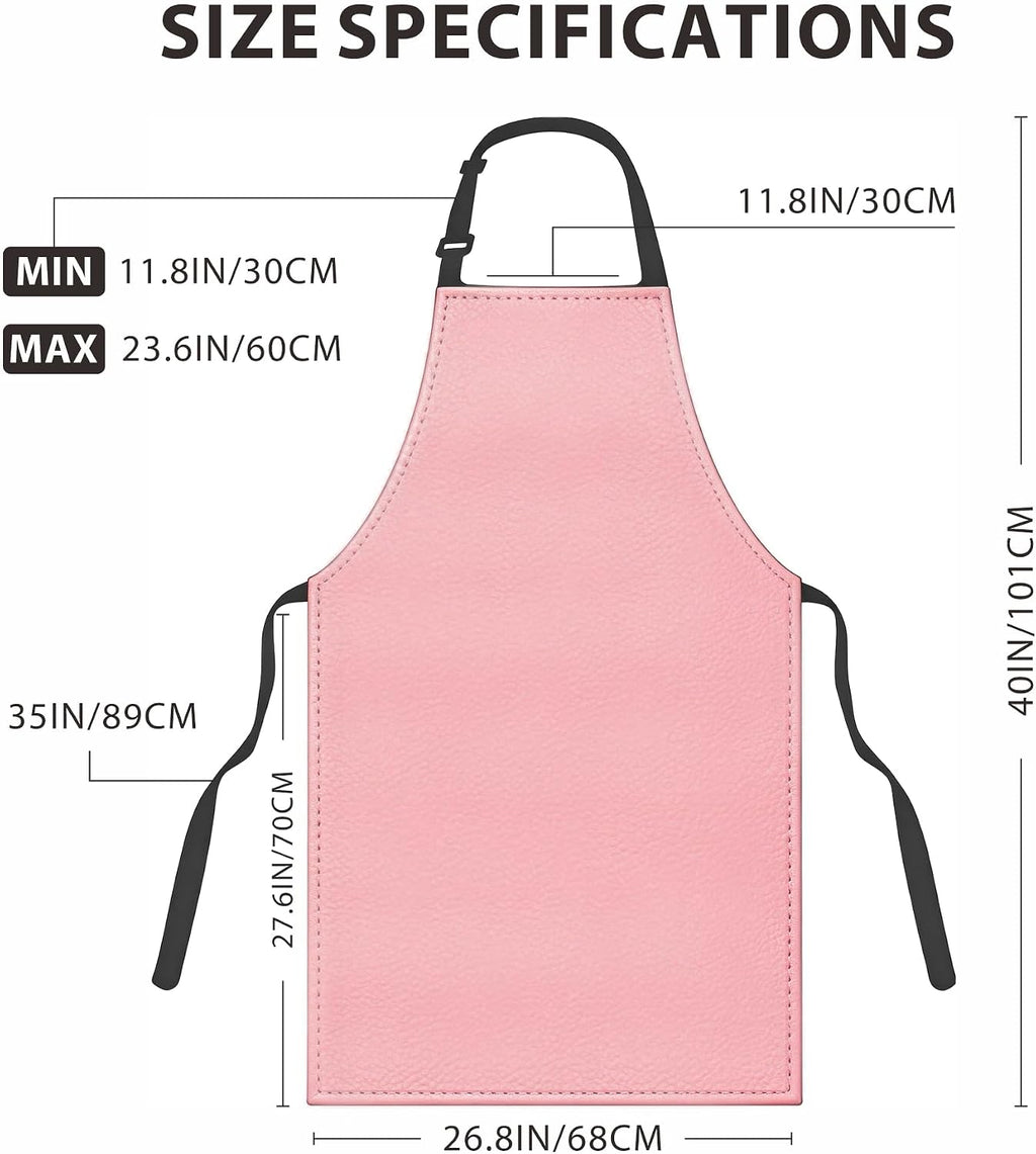 GoldPig Waterproof Apron, Chemical Resistant for Dishwashing | Rubber vinyl, adjustable apron, 40" extra long. Also great for grilling, lab, kitchen, butcher.