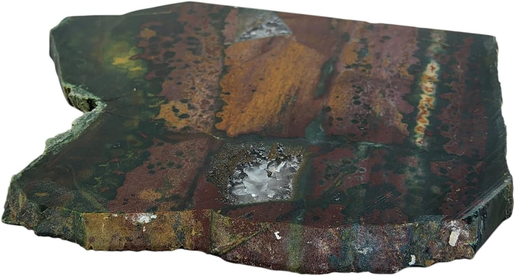 Fancy Jasper Bloodstone, Slab, cabbing Rough, #R-7040
