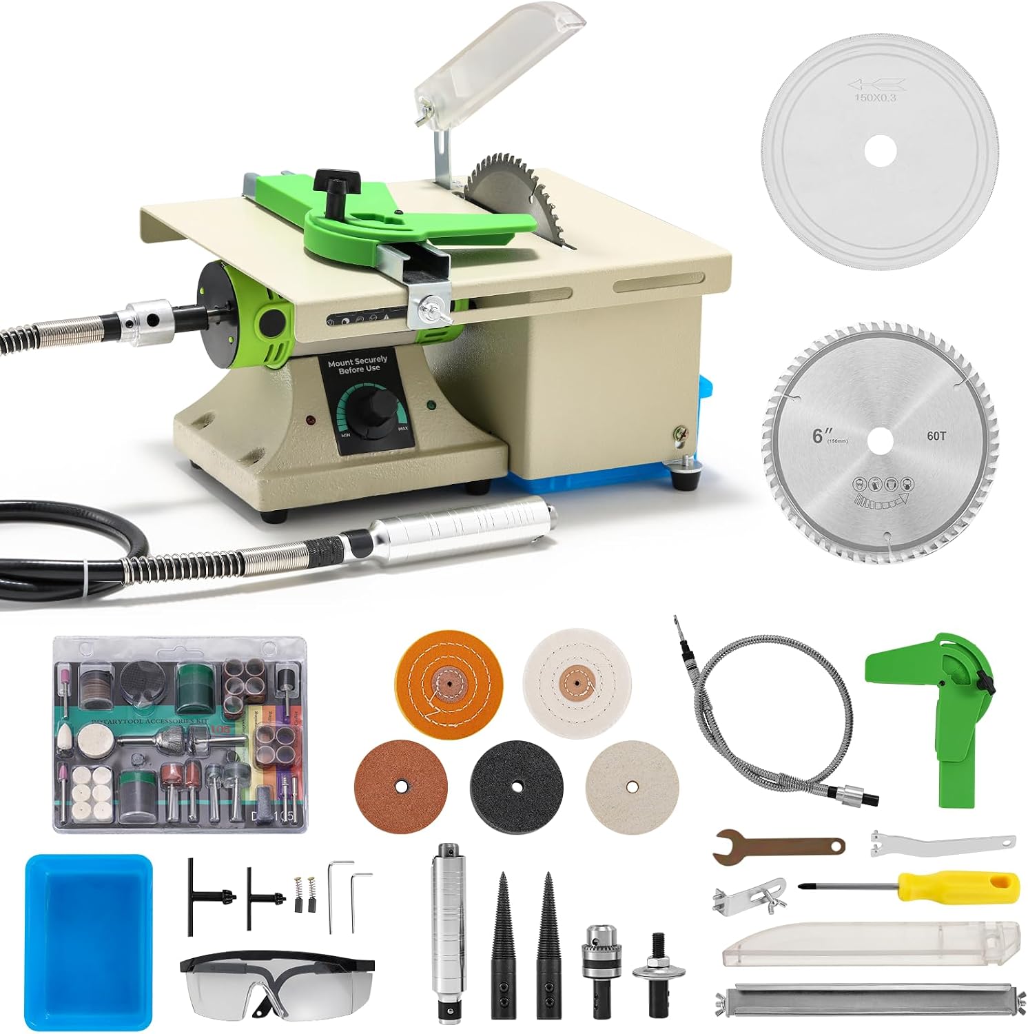 750W Entry-Level Lapidary Saw for Cutting Rocks | 110V Jewelry Rock Saw Rock Cutter for Crafts Lapidary Equipment for DIY Gemstone Cutting Grinding Woodworking Carving