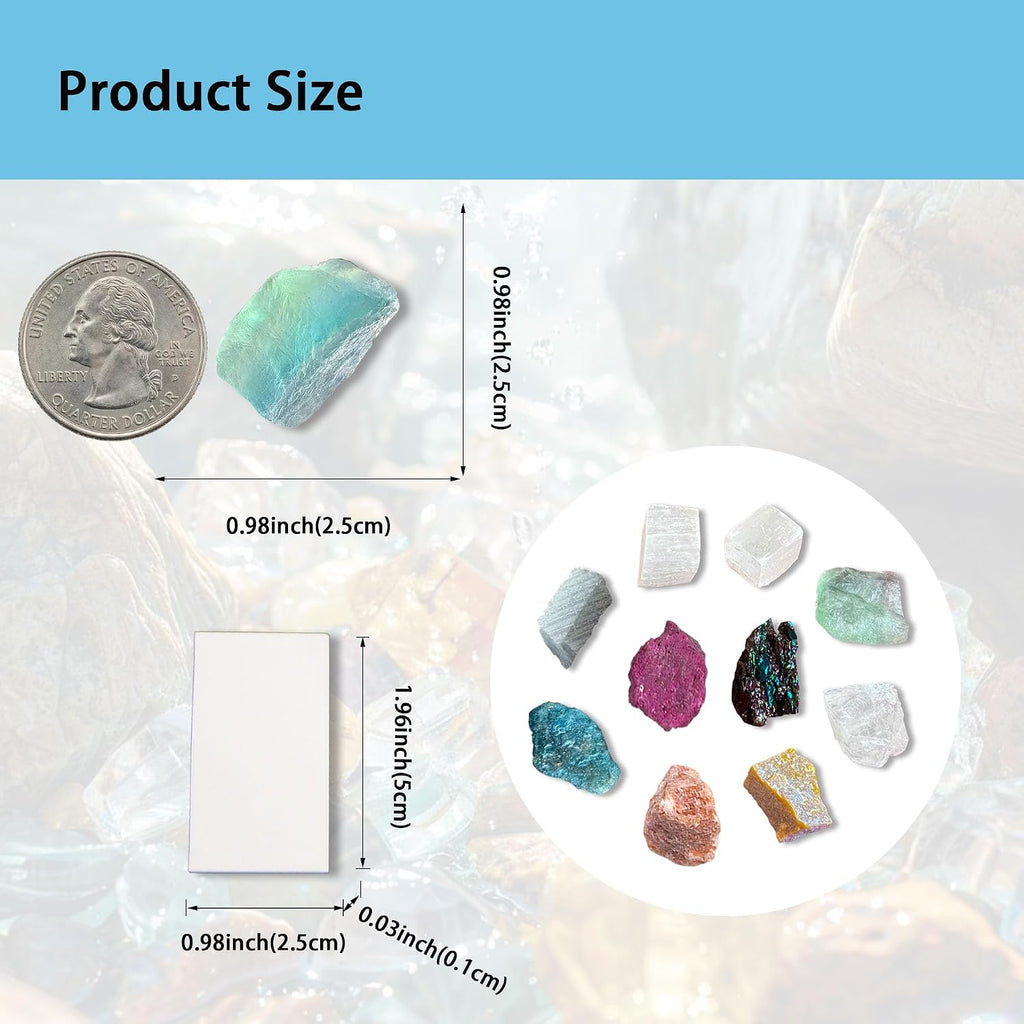 Mohs Hardness Test Kit - Complete Mineral Identification Set 1-10 with Streak Plate | Geology Rock Testing Tool for Professionals, Students & Rockhounds