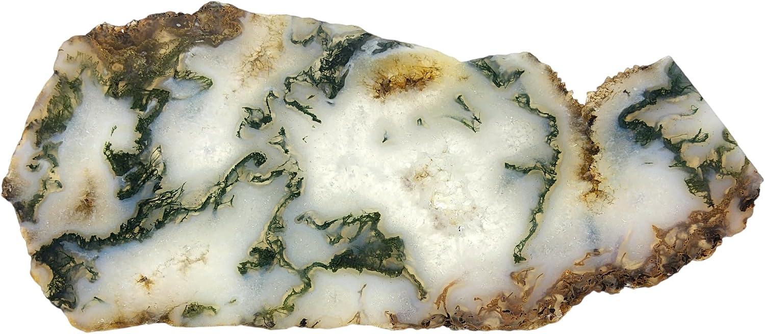 Moss Agate, Slab, cabbing Rough, Lapidary, #R-6875