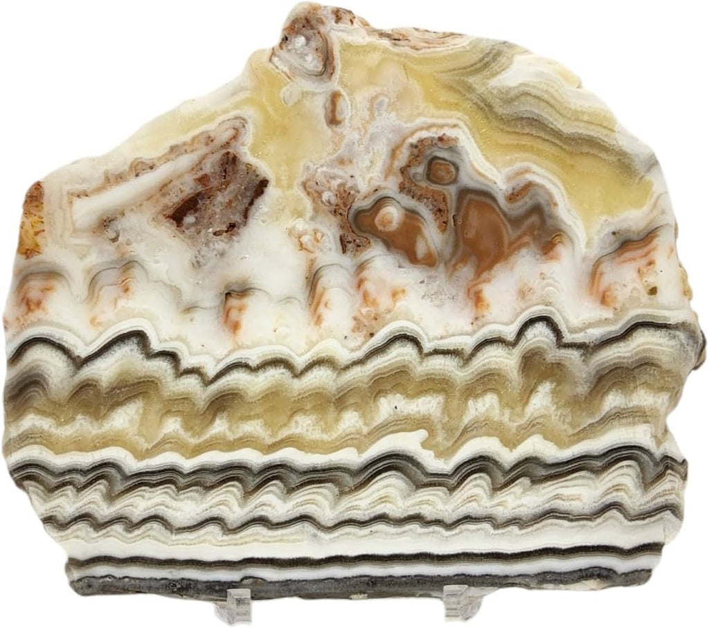Zebra Calcite, Mexico, Slab, cabbing Rough, Lapidary, #R-7162 | lapidary supplies Mexico