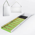50 Inch Folding Aluminum Sluice Box Gold Panning Kit with Miner's Moss, Portable Lightweight Gold Prospecting Tool for River & Creek Dredging