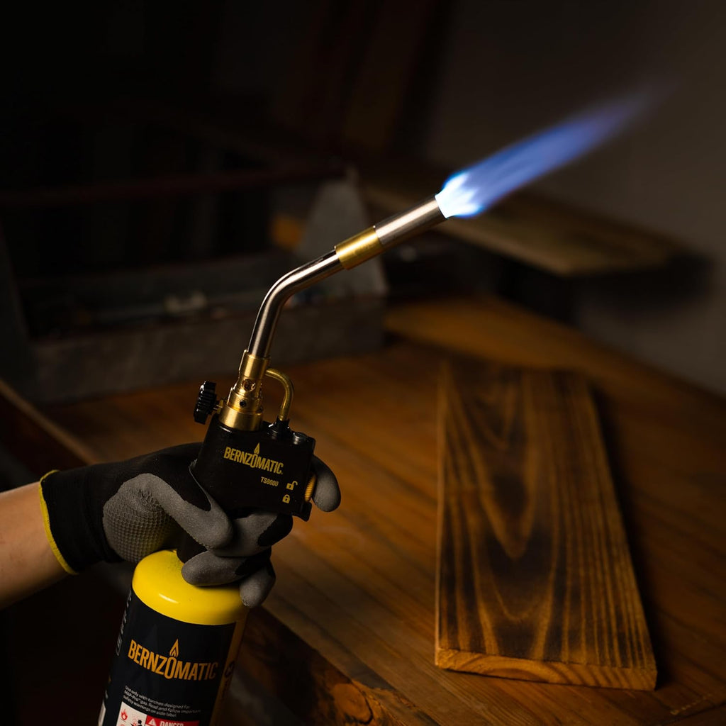Bernzomatic Trigger Start Torch (TS 8000 Torch) | High Output Hand Torch for Weed Burner, Soldering, Brazing & Cooking | Fits Propane Tank | Heavy Duty Torch Head