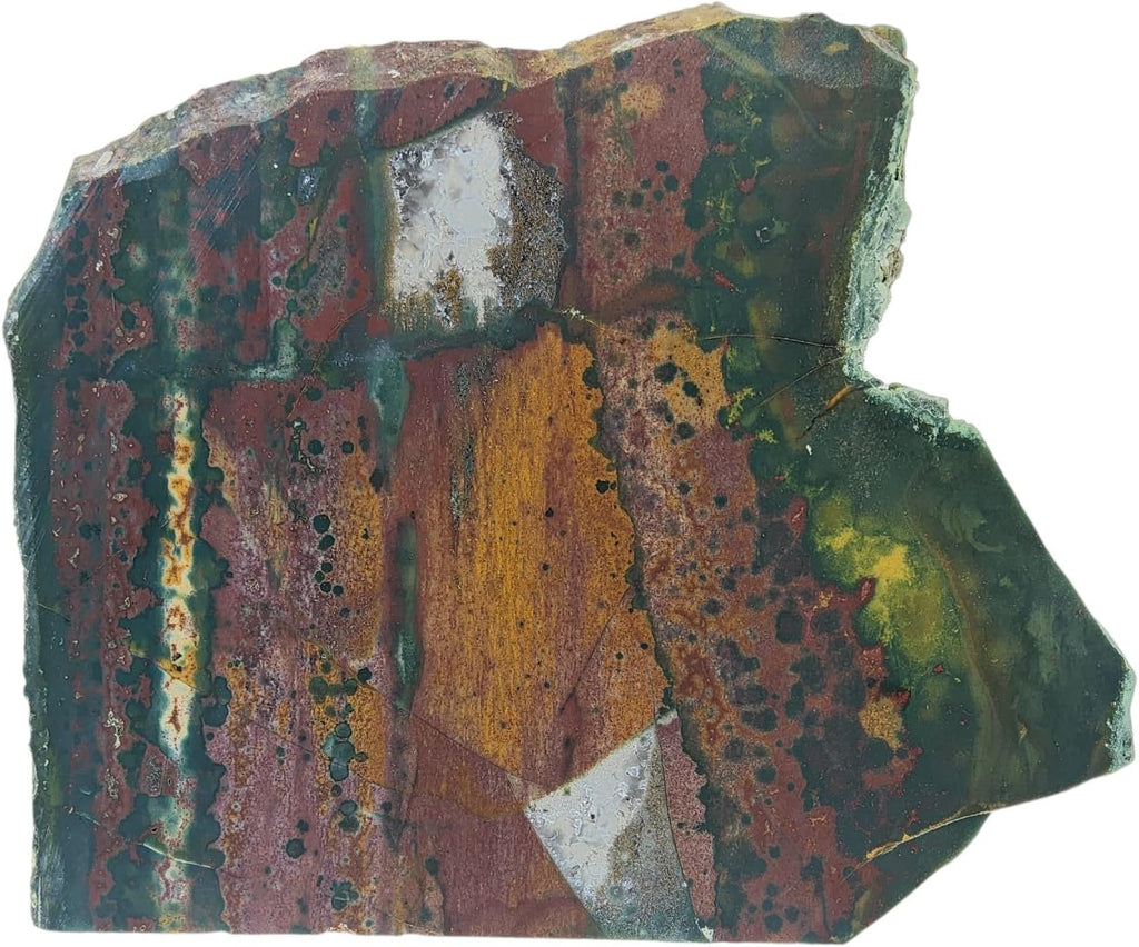Fancy Jasper Bloodstone, Slab, cabbing Rough, #R-7040