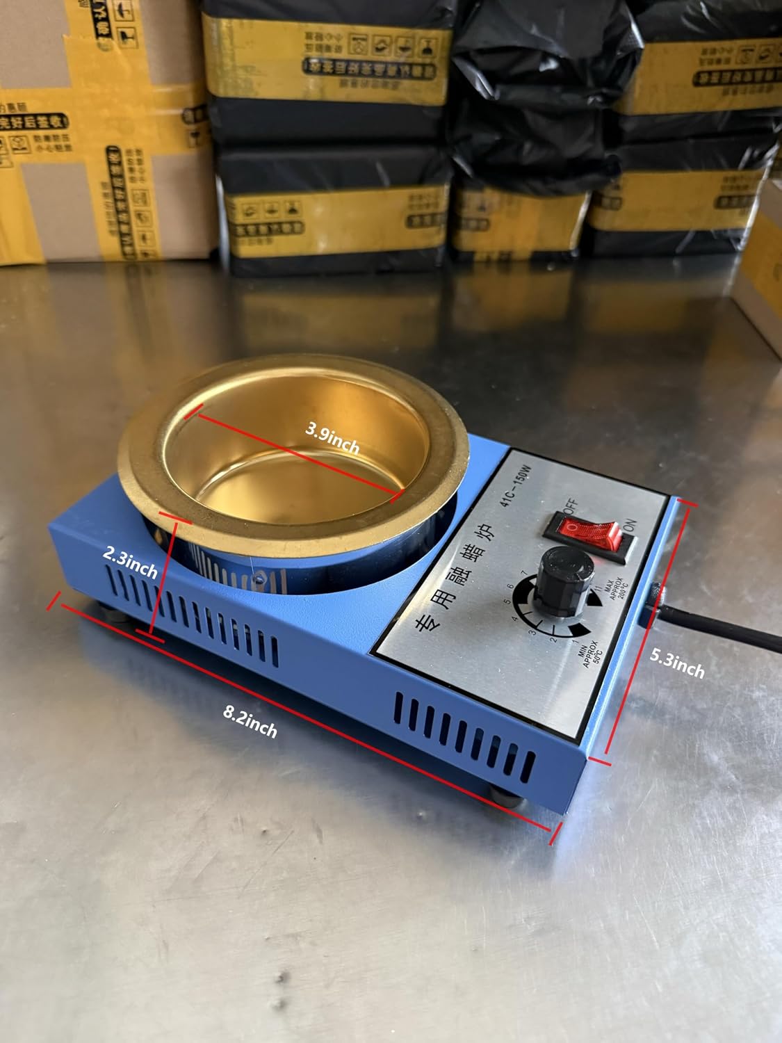 Lapidary Tool DOP Wax Melting Dental Lab Analog Wax Pot，Hot Melt Adhesive Melter