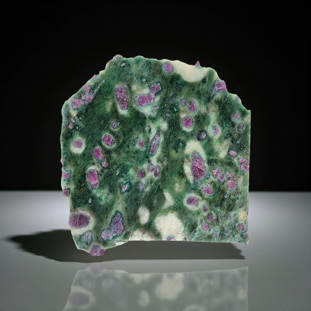 Ruby in Fuchsite, India, Kyanite, Slab, cabbing Rough, #R-7083