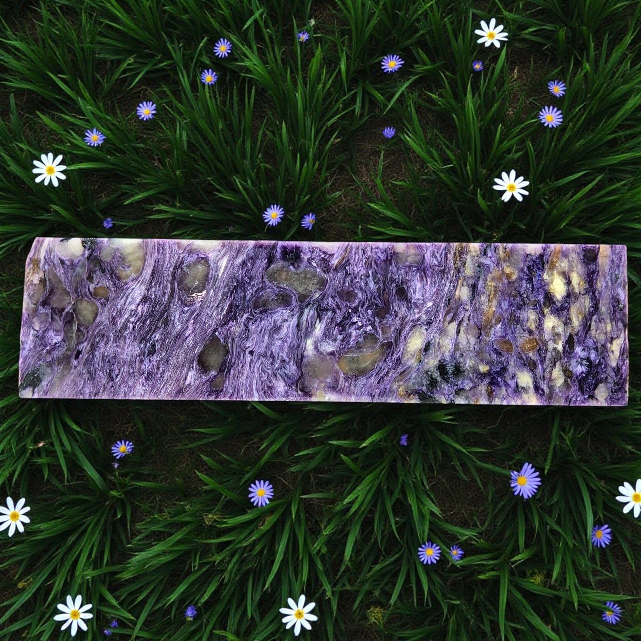 Charoite, Slab, cabbing Rough, Lapidary, #R-6801