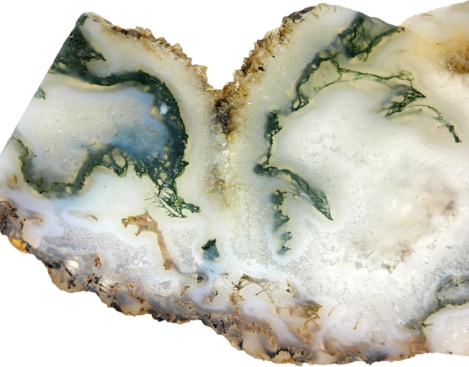 Moss Agate, Slab, cabbing Rough, Lapidary, #R-6875