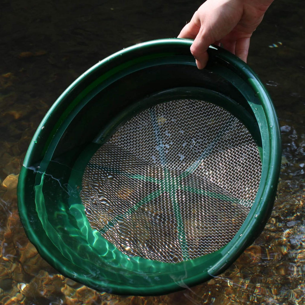 ASR Outdoor 11pc Gold Panning Kit Prospecting Equipment with Classifier Screens, Dual Riffle Gold Pans