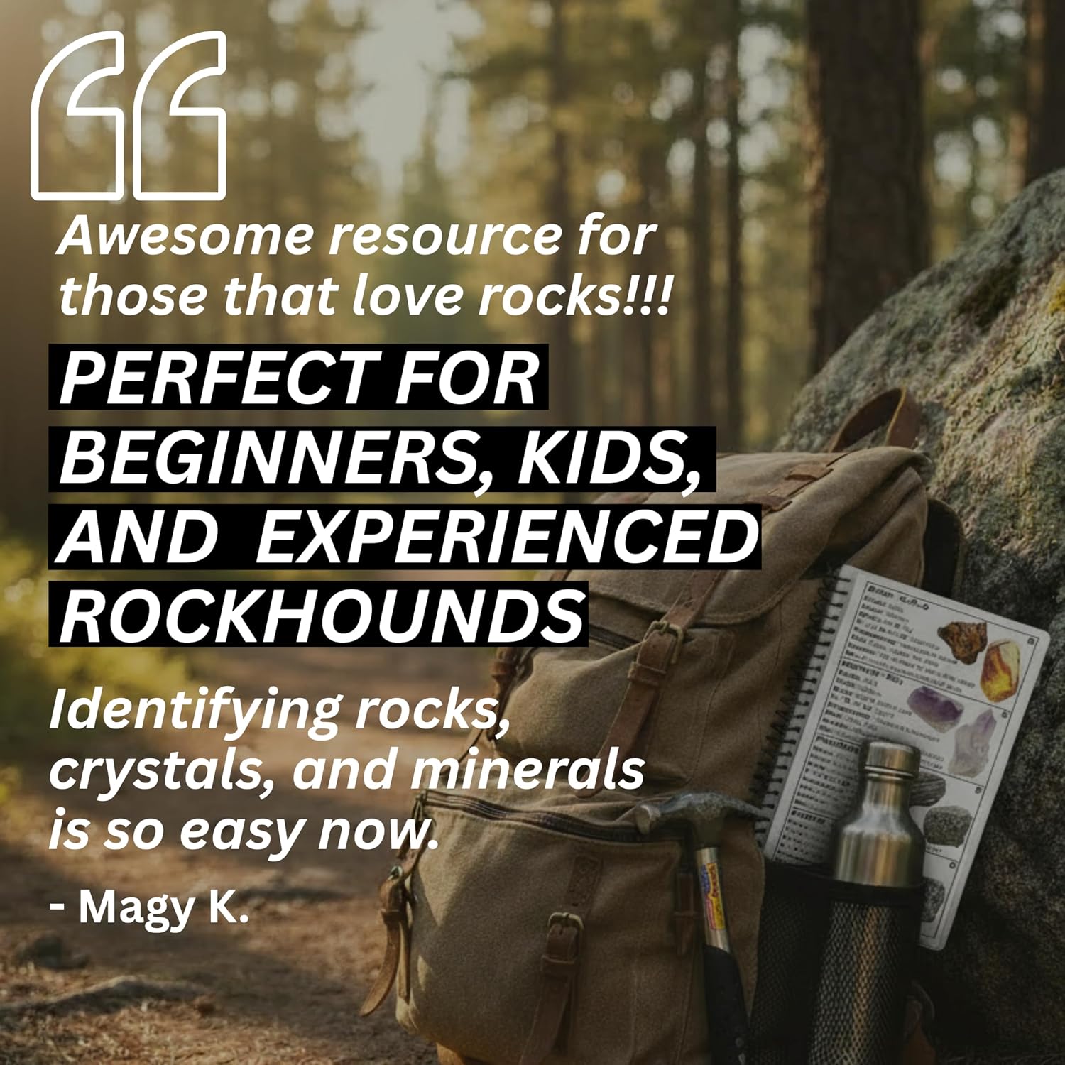 Rocks and Minerals of the United States Identification Field Guide | Thick Waterproof Coating| Find Crystals, Gems, Geodes, and Rocks | Rockhounding ... Rock Chasing [Oct 12, 2024]