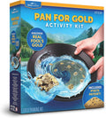 Blue Marble Gold Panning Kit with Real Pyrite Pay Dirt Activity for Kids | Pay Dirt with Real Pyrite, Reusable Gold Pan, Vial and Tweezers, Prospecting Activity, Gold Mining Kit, Outdoor STEM Play