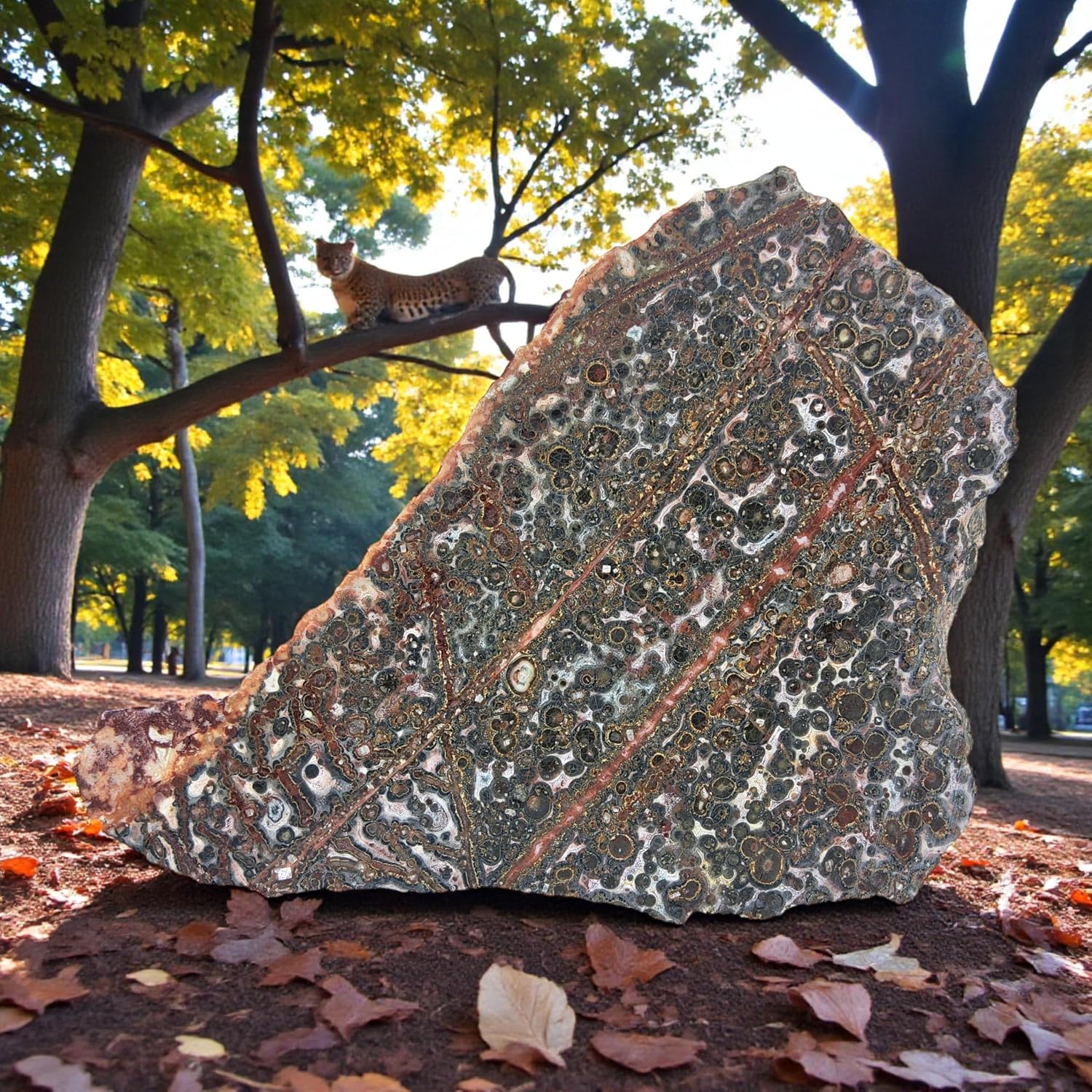 Leopard Jasper, Slab, cabbing Rough, Lapidary, #R-6862